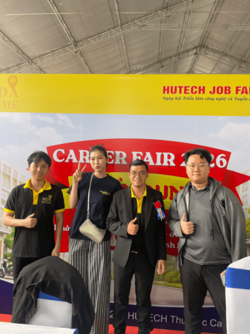 NDAHome đồng hành cùng Ngày hội Việc làm tại Trường Đại học HUTECH 🎓